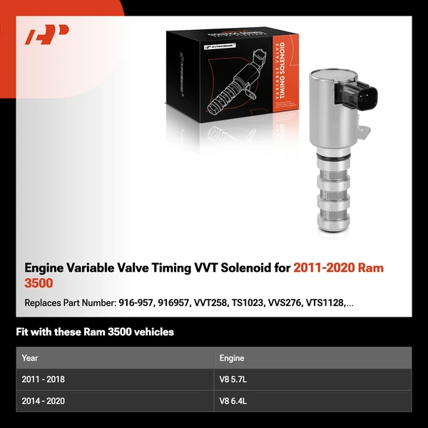 Engine Variable Valve Timing VVT Solenoid for 2011-2020 Ram 3500
