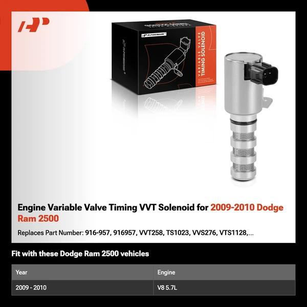 Engine Variable Valve Timing VVT Solenoid for 2009-2010 Dodge Ram 2500