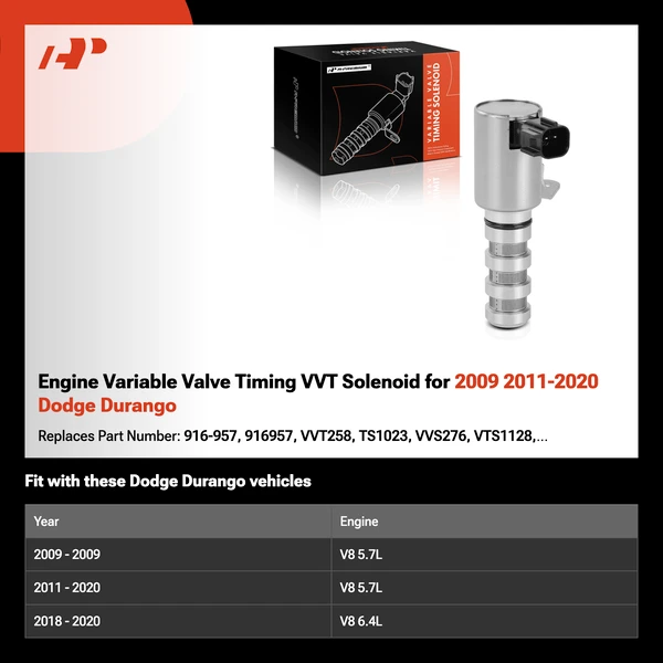 Engine Variable Valve Timing VVT Solenoid for 2009 2011-2020 Dodge Durango