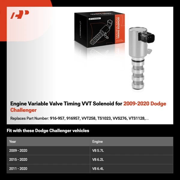 Engine Variable Valve Timing VVT Solenoid for 2009-2020 Dodge Challenger