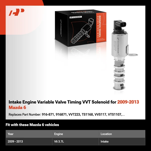 Intake Engine Variable Valve Timing VVT Solenoid for 2009-2013 Mazda 6