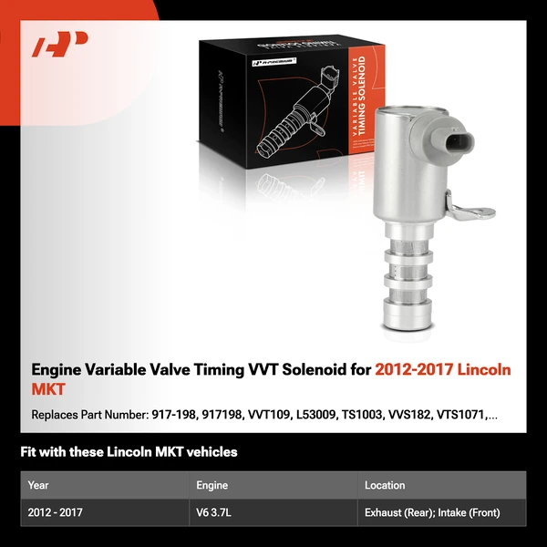 Engine Variable Valve Timing VVT Solenoid for 2012-2017 Lincoln MKT
