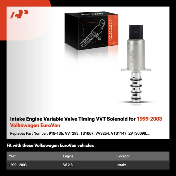 Intake Engine Variable Valve Timing VVT Solenoid for 1999-2003 Volkswagen EuroVan