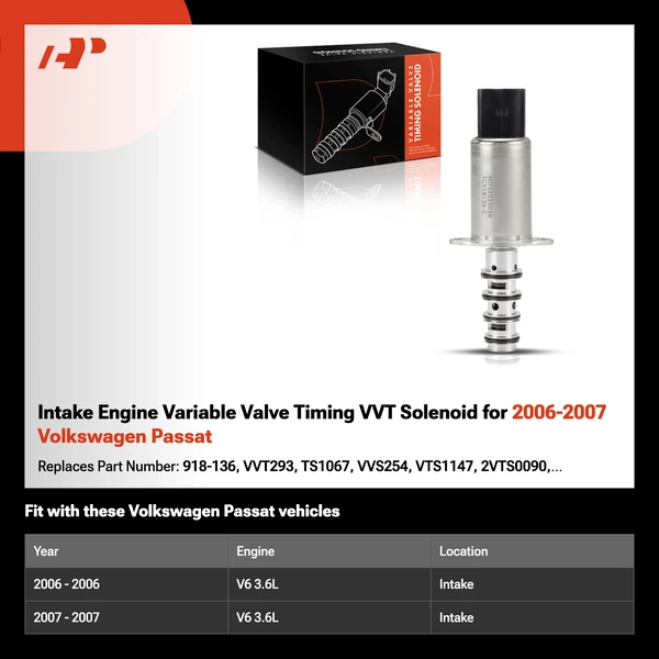 Intake Engine Variable Valve Timing VVT Solenoid for 2006-2007 Volkswagen Passat