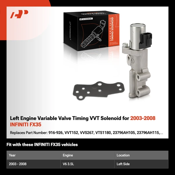 Left Engine Variable Valve Timing VVT Solenoid for 2003-2008 INFINITI FX35
