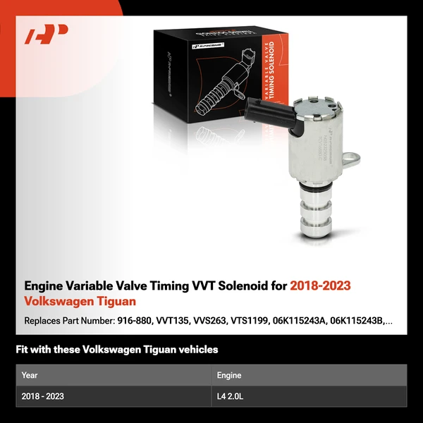 Engine Variable Valve Timing VVT Solenoid for 2018-2023 Volkswagen Tiguan