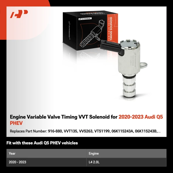 Engine Variable Valve Timing VVT Solenoid for 2020-2023 Audi Q5 PHEV