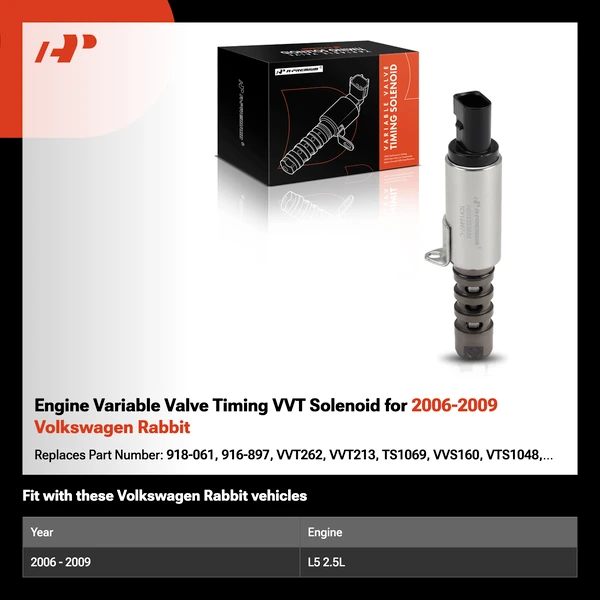 Engine Variable Valve Timing VVT Solenoid for 2006-2009 Volkswagen Rabbit