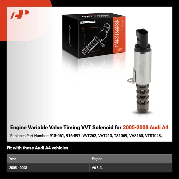 Engine Variable Valve Timing VVT Solenoid for 2005-2008 Audi A4