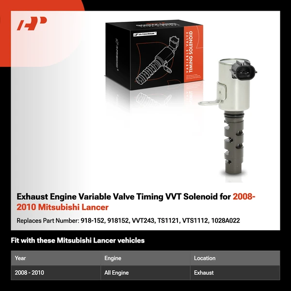 Exhaust Engine Variable Valve Timing VVT Solenoid for 2008-2010 Mitsubishi Lancer