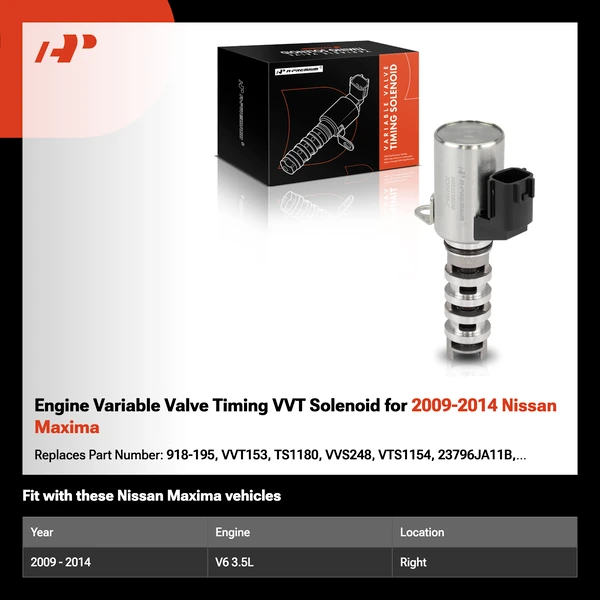 Engine Variable Valve Timing VVT Solenoid for 2009-2014 Nissan Maxima