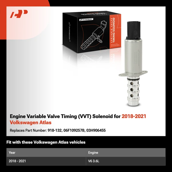 Engine Variable Valve Timing (VVT) Solenoid for 2018-2021 Volkswagen Atlas