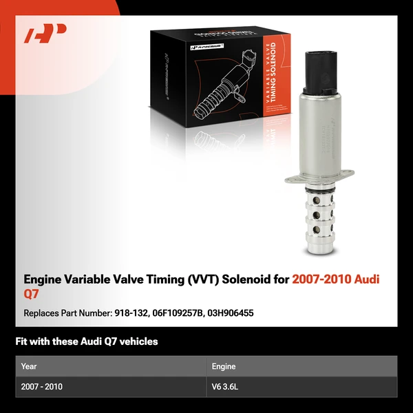 Engine Variable Valve Timing (VVT) Solenoid for 2007-2010 Audi Q7