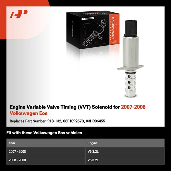 Engine Variable Valve Timing (VVT) Solenoid for 2007-2008 Volkswagen Eos