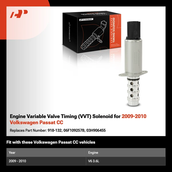 Engine Variable Valve Timing (VVT) Solenoid for 2009-2010 Volkswagen Passat CC