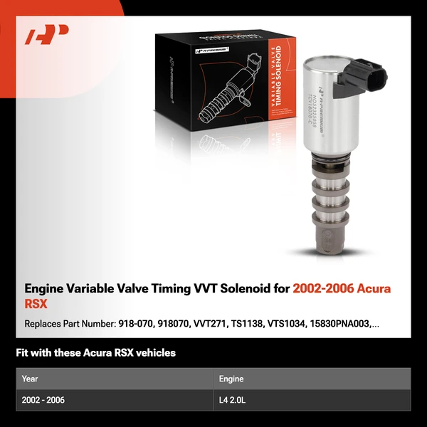 Engine Variable Valve Timing VVT Solenoid for 2002-2006 Acura RSX
