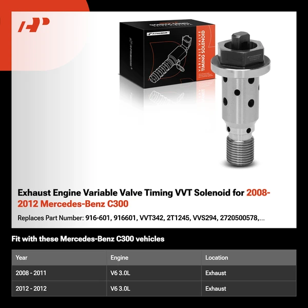 Exhaust Engine Variable Valve Timing VVT Solenoid for 2008-2012 Mercedes-Benz C300