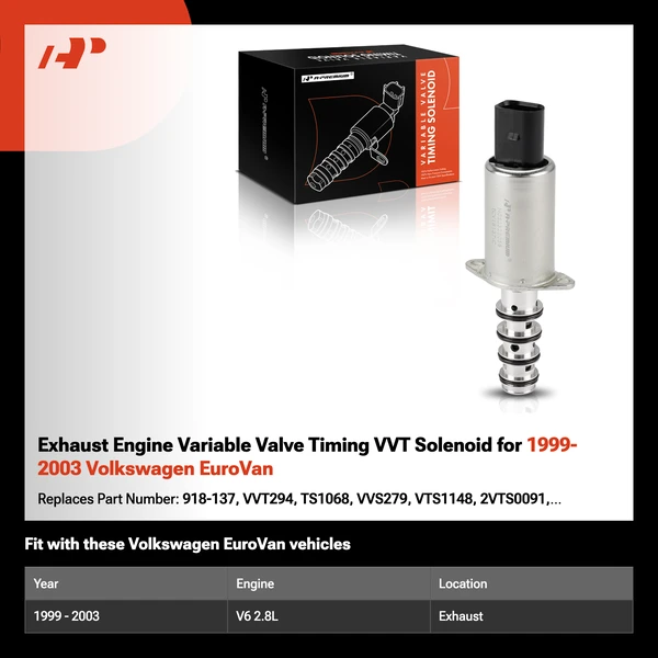 Exhaust Engine Variable Valve Timing VVT Solenoid for 1999-2003 Volkswagen EuroVan