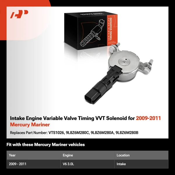 Intake Engine Variable Valve Timing VVT Solenoid for 2009-2011 Mercury Mariner
