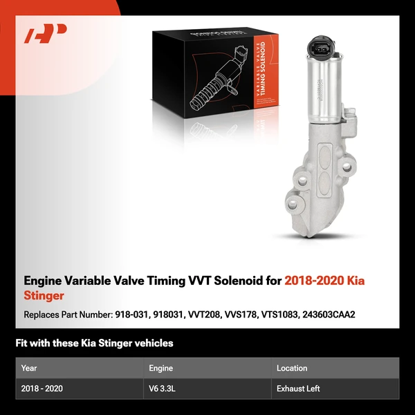 Engine Variable Valve Timing VVT Solenoid for 2018-2020 Kia Stinger