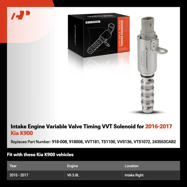 Intake Engine Variable Valve Timing VVT Solenoid for 2016-2017 Kia K900
