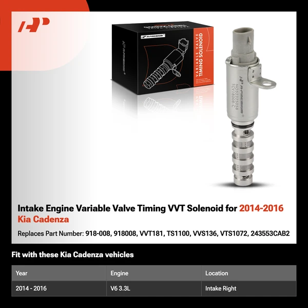 Intake Engine Variable Valve Timing VVT Solenoid for 2014-2016 Kia Cadenza