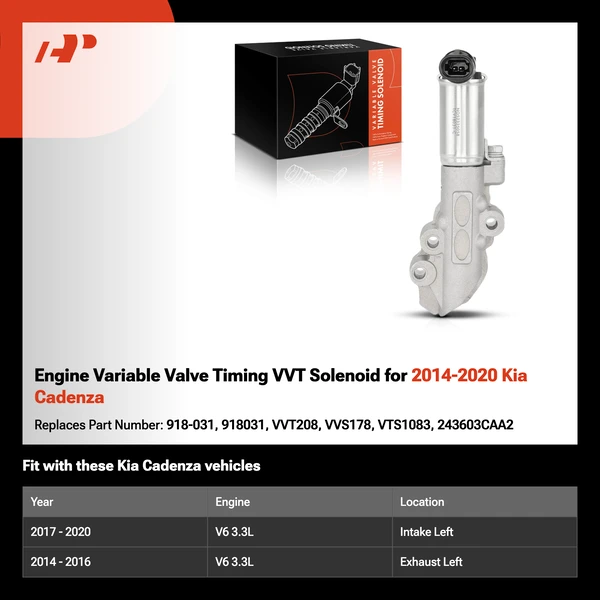Engine Variable Valve Timing VVT Solenoid for 2014-2020 Kia Cadenza