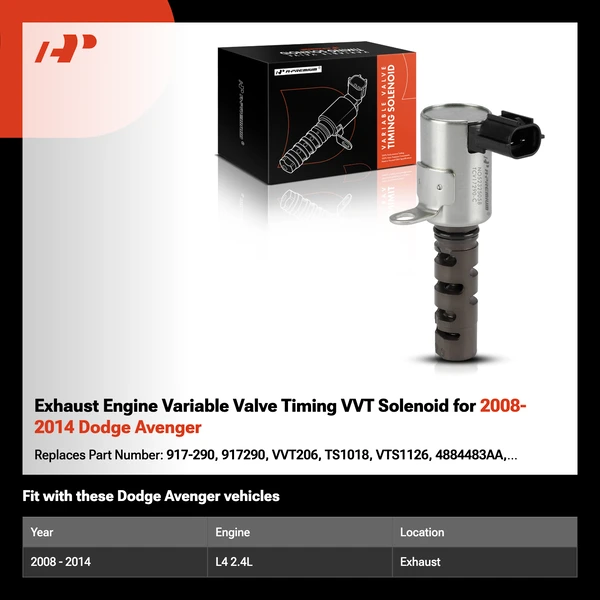Exhaust Engine Variable Valve Timing VVT Solenoid for 2008-2014 Dodge Avenger
