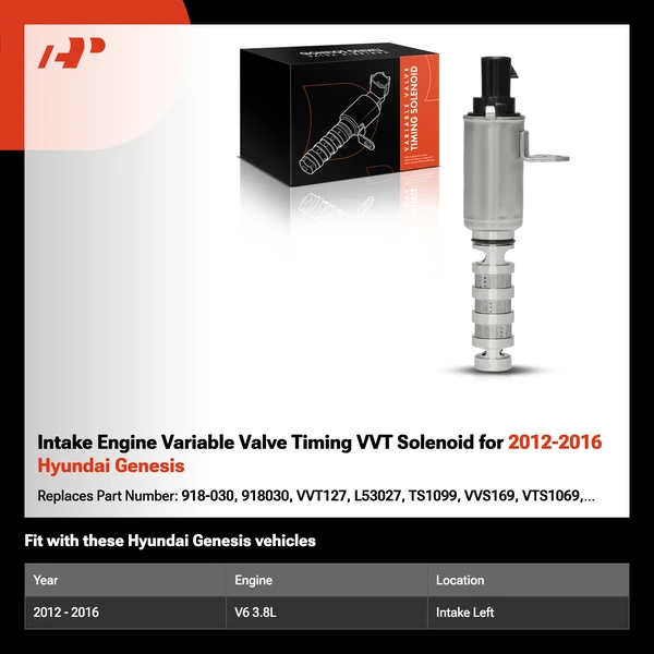 Intake Engine Variable Valve Timing VVT Solenoid for 2012-2016 Hyundai Genesis