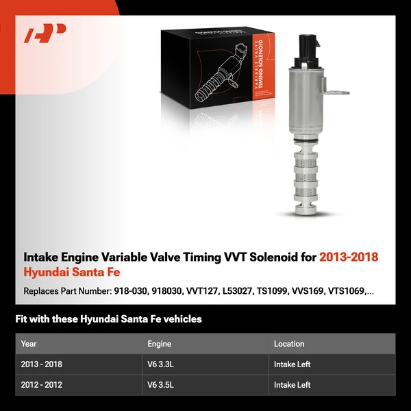 Intake Engine Variable Valve Timing VVT Solenoid for 2013-2018 Hyundai Santa Fe