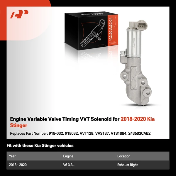 Engine Variable Valve Timing VVT Solenoid for 2018-2020 Kia Stinger