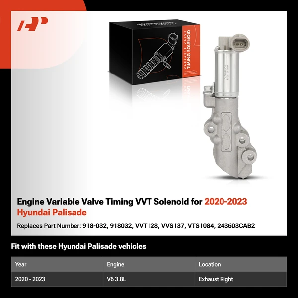 Engine Variable Valve Timing VVT Solenoid for 2020-2023 Hyundai Palisade