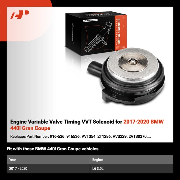 Engine Variable Valve Timing VVT Solenoid for 2017-2020 BMW 440i Gran Coupe