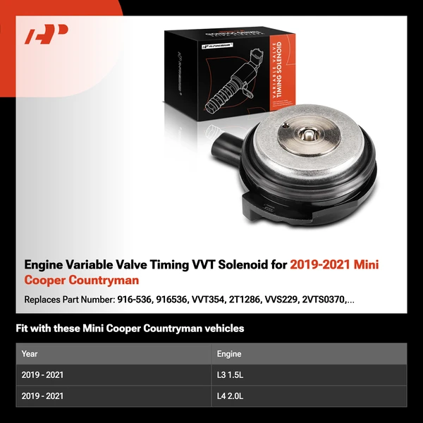 Engine Variable Valve Timing VVT Solenoid for 2019-2021 Mini Cooper Countryman