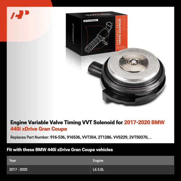 Engine Variable Valve Timing VVT Solenoid for 2017-2020 BMW 440i xDrive Gran Coupe