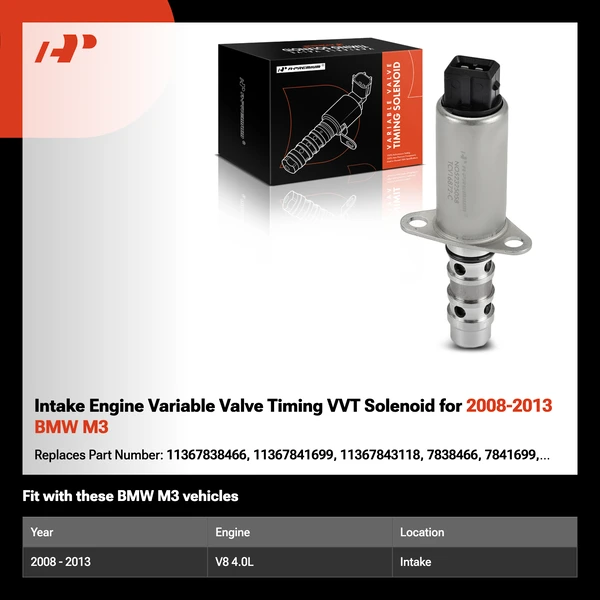 Intake Engine Variable Valve Timing VVT Solenoid for 2008-2013 BMW M3