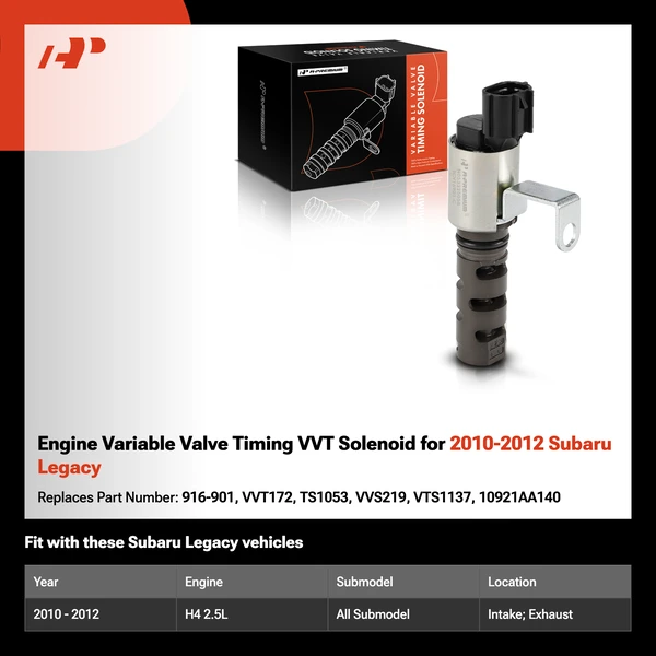 Engine Variable Valve Timing VVT Solenoid for 2010-2012 Subaru Legacy