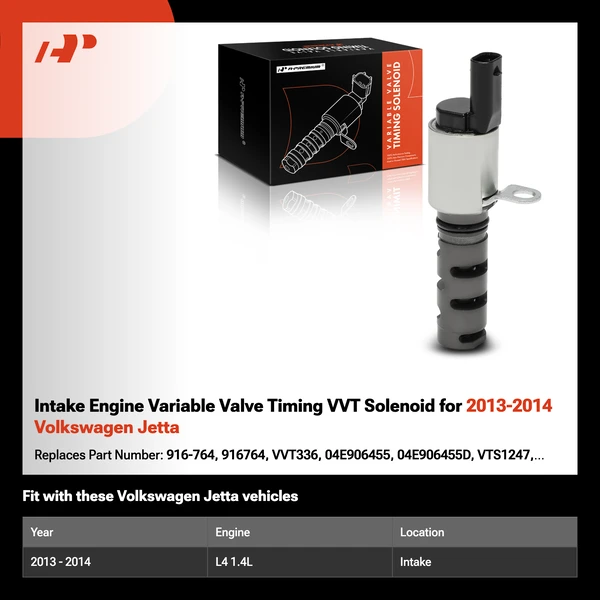 Intake Engine Variable Valve Timing VVT Solenoid for 2013-2014 Volkswagen Jetta