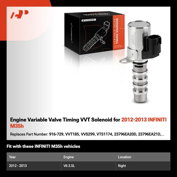 Engine Variable Valve Timing VVT Solenoid for 2012-2013 INFINITI M35h