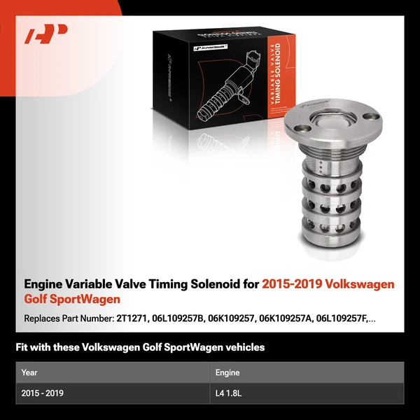 Engine Variable Valve Timing Solenoid for 2015-2019 Volkswagen Golf SportWagen