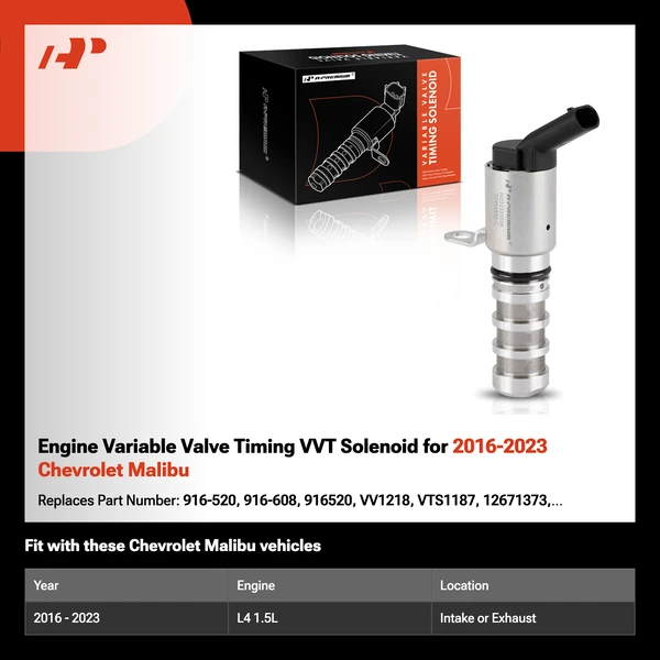 Engine Variable Valve Timing VVT Solenoid for 2016-2023 Chevrolet Malibu