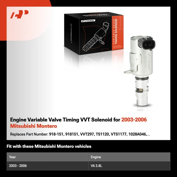 Engine Variable Valve Timing VVT Solenoid for 2003-2006 Mitsubishi Montero