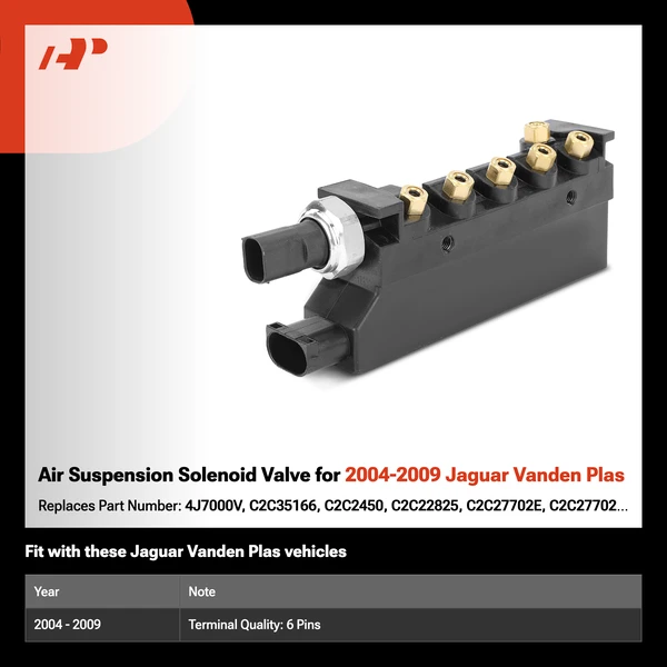 Air Suspension Solenoid Valve for 2004-2009 Jaguar Vanden Plas