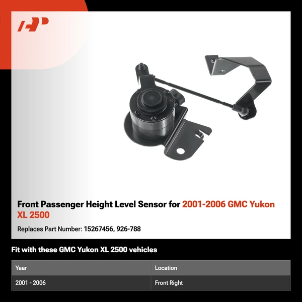 Front Passenger Height Level Sensor for 2001-2006 GMC Yukon XL 2500