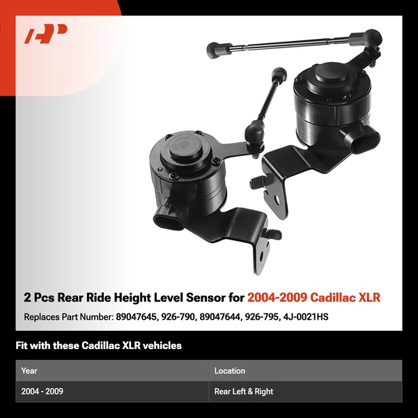 2 Pcs Rear Ride Height Level Sensor for 2004-2009 Cadillac XLR