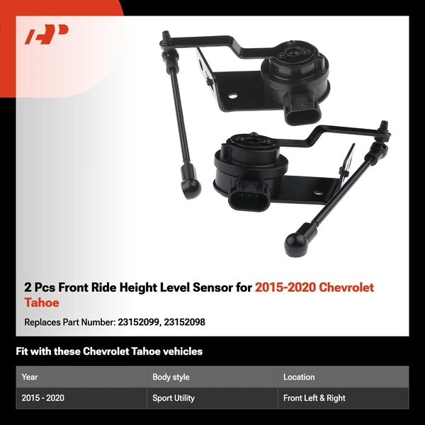 2 Pcs Front Ride Height Level Sensor for 2015-2020 Chevrolet Tahoe