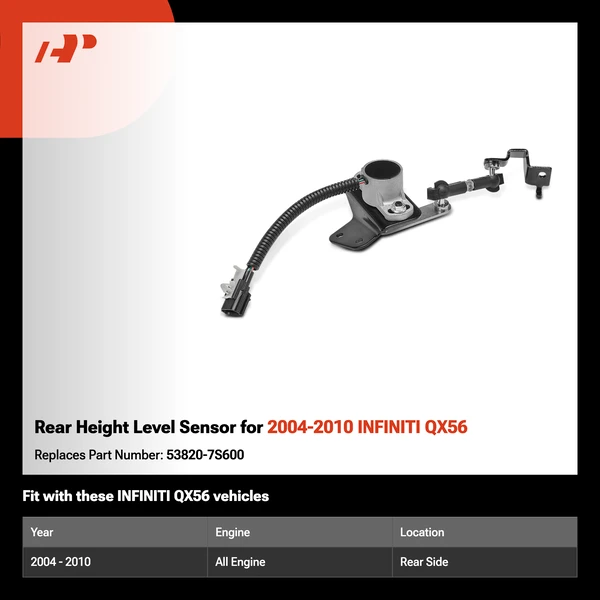 Rear Height Level Sensor for 2004-2010 INFINITI QX56