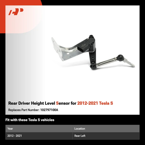 Rear Driver Height Level Sensor for 2012-2021 Tesla S