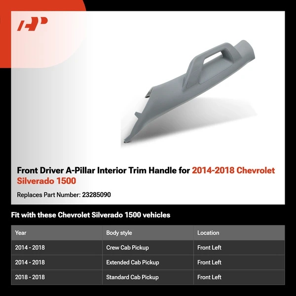 Front Driver A-Pillar Interior Trim Handle for 2014-2018 Chevrolet Silverado 1500