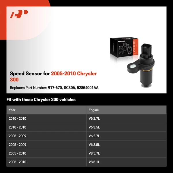 Speed Sensor for 2005-2010 Chrysler 300